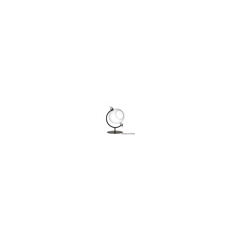 VERRE BOULE avec SUP.FER 08 H12CM /1P