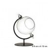VERRE BOULE avec SUP.FER 08 H12CM /1P