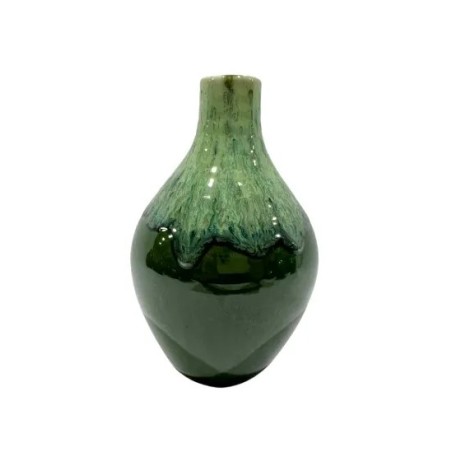 VASE table AMY vert 07.5 H12CM les 6P