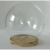 VERRE CLOCHE RONDE PLATEAU BOIS 013 H14CM /6P