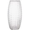 VERRE VASE DAMIER H30CM les 6P