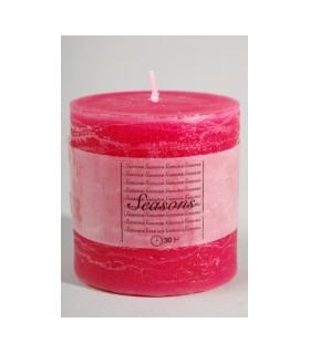 BOUGIE OBUS EFFET NATURE 7X7CM/ 1 PIECE