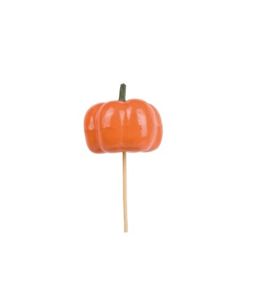 CITROUILLE 06CM SUR PIQUE H50CM /25P