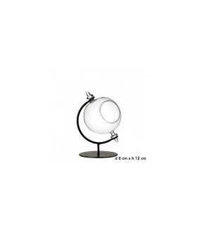 VERRE BOULE avec SUP.FER 08 H12CM /1P