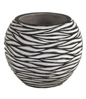 C.POT BOULE ZEBRE 08 H15CM la pièce