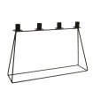 BOUGEOIR 4 PORTE BOUGIES EN METAL 45x11x28CM /1P