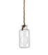 VERRE BOUTEILLE + CORDE 07.5CM H16CM /6P