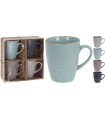 TASSE MOTIF GEOMETRIQUE ASSORT. les 4P