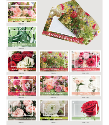 JESO CARTE "BRILLANTE"+ENVELOPPE/ 10P