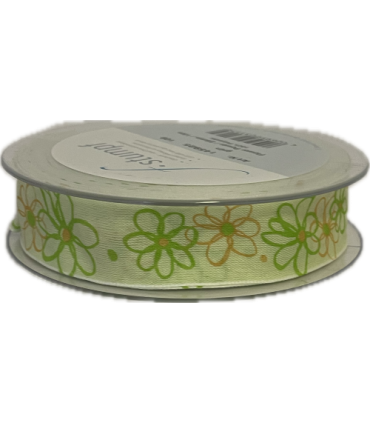 RUBAN FANTAISIE FLOWER 25MM x 15M