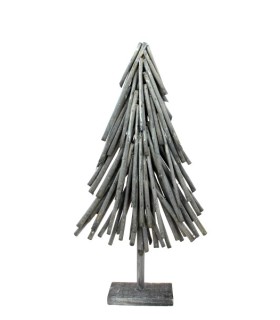SAPIN BRINDILLES SUR SOCLE BOIS H60CM pièce