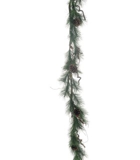GUIRLANDE DE PIN  TIROL VERT 180CM à la pièce