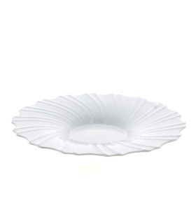 ASSIETTE PLASTIQUE BLANCHE 035CM la pièce