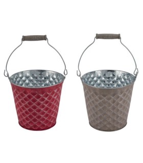 ZINC-SEAU LOSANGE 017 H15CM à la pièce