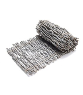 CHEMIN DE TABLE BOIS BLANC GIVRE 90X30CM /1P