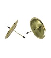 PIQUE PORTE-BOUGIE METAL 70MM les 4P