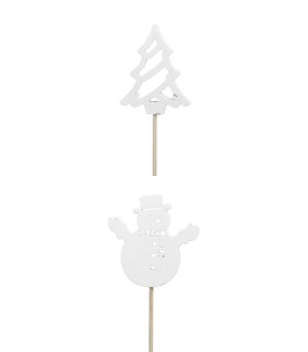 PIQUE BOIS BLANC 7CM les 12P