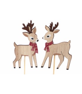 RENNE AVEC ECHARPE ROUGE SUR PIQUE les 12P