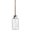 VERRE BOUTEILLE + CORDE 07.5CM H16CM /6P
