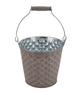 ZINC-SEAU LOSANGE 015 H13CM à la pièce