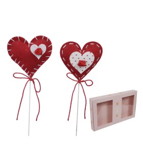 COEUR COUSU ROUGE les 12P