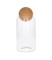 VERRE TERRARIUM BOUCHON BOULE 08.5 H24CM /6P