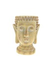 TETE DE BOUDDHA EFFET BOIS H36CM /2P