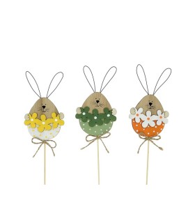 LAPIN OEUF GUIRLANDE FLEUR les 12P