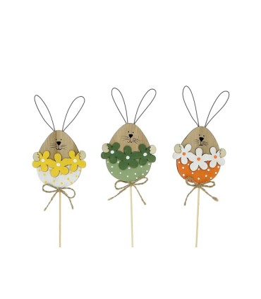 LAPIN OEUF GUIRLANDE FLEUR les 12P