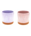 C.POT STRIE couleur FOND TERRA 012 H11CM /9P