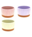 COUPE STRIE couleur FOND TERRA 015 H9.5CM /6P