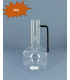 VERRE CARAFE+POIGNEE NOIR 010 H20CM pièce