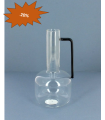 VERRE CARAFE+POIGNEE NOIR 010 H20CM pièce