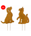 ANIMAL ROUILLE A PLANTER H44CM la pièce