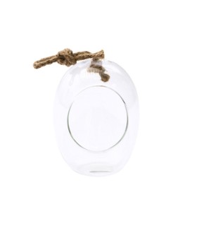 VERRE OVALE OUVERT A SUSP. 010 H15CM les 6P