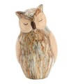 HIBOU VERNIS MARBRE DEBOUT H16CM les 6P