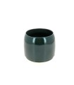 C.POT LISSE VERT FONCE 014 H12.5CM les 6P