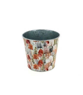 ZINC-POT FORET AUTOMNE 011.5 H9.5CM les 10P