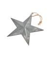 ETOILE ARGENT A SUSPENDRE 23CM les 6P