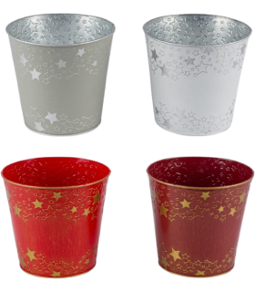ZINC-POT ETOILE 016 H15CM les 8P