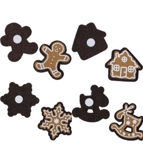 SUJET PAIN D'EPICE A COLLER /12P