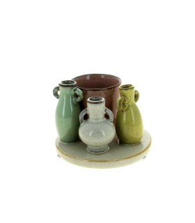 PLATEAU MINI VASE AMPHORE 014 H10CM à la pièce