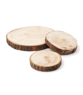 TRANCHE DE BOIS PAULOWNIA 25CM à la pièce