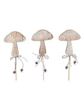 CHAMPIGNON BOIS DENTELLE SUR PIQUE les 9P