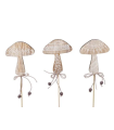 CHAMPIGNON BOIS DENTELLE SUR PIQUE les 9P