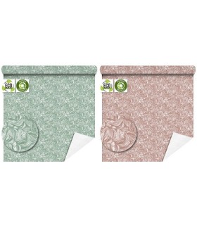 PAPIER KRAFT IMPRIME fond blanc 80cm x40M