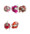 BOUQUET ROND SECHE COULEUR 014CM 