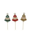 SAPIN DE NOEL AVEC ETOILE SUR PIQUE les 12P