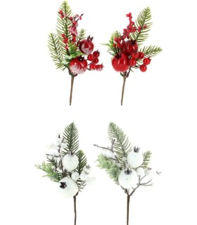 PIQUET DE NOEL "BAIE GIVREE" les 24P