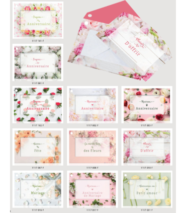 JESO CARTE "FLEUR DE FLEUR" /10P